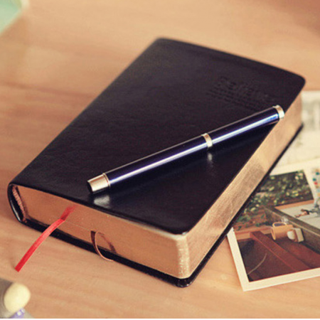 Wholesale Paper Notebooks Daily Blank Journals Recycled Leather Thick Notepad Hardcover 
