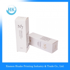 Caixa de papel de maquiagem longo ondulado branco com hot-bronzeamento Huake Printing