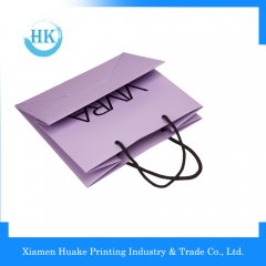 Grau de qualidade superior appreal roxo uso industrial manuseio de saco de papel Huake Printing