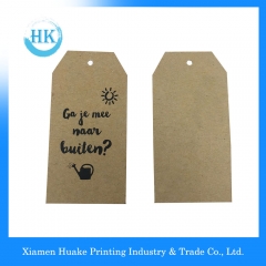 Tag do cair do papel de embalagem com impressão preta Huake Printing