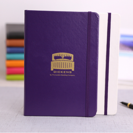2023 Diary Vintage Leather Journal Gold Foil Embossed Logo Notebook Print 